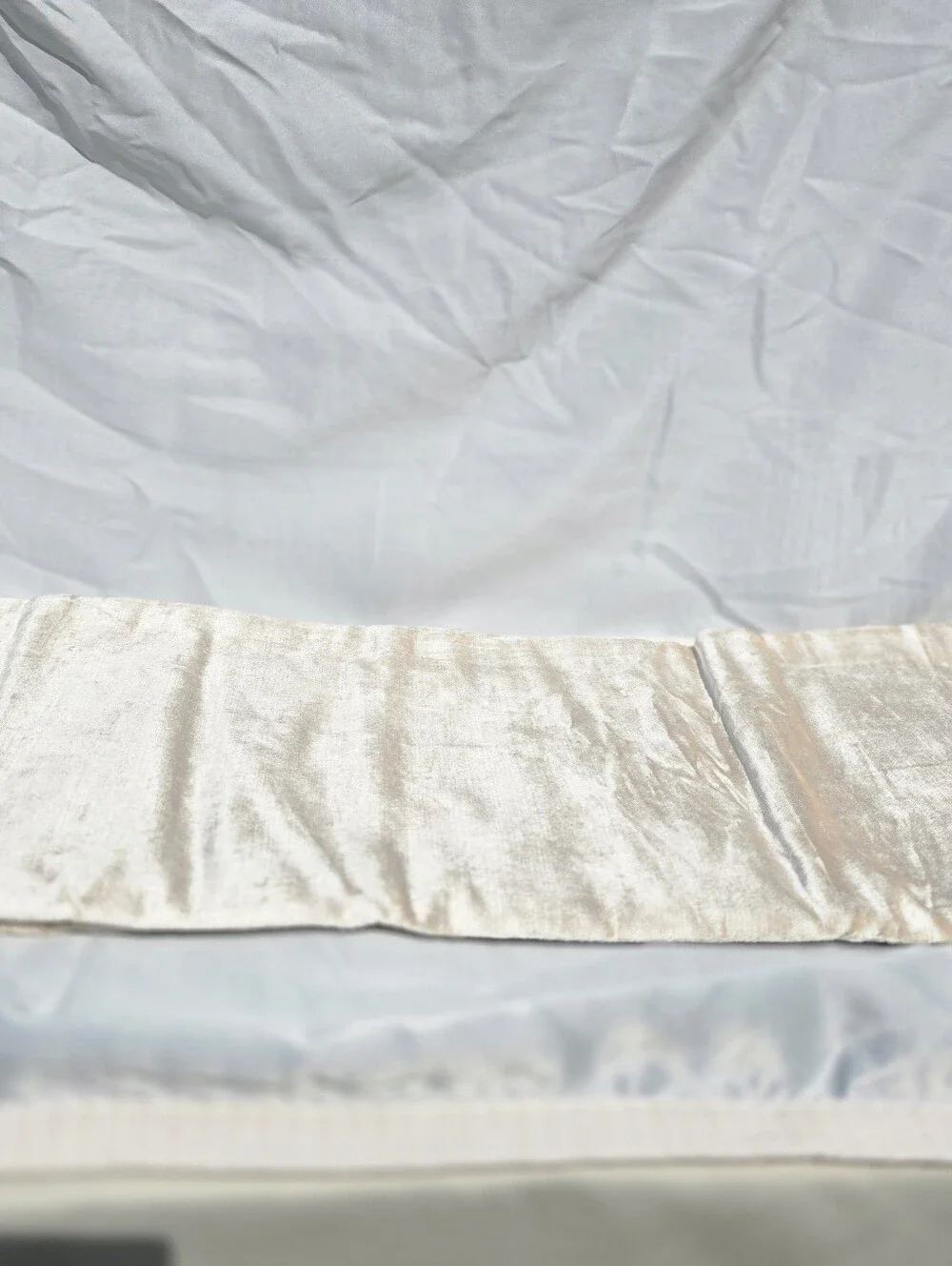 New! Quince Luster Velvet Champagne Curtains, 48